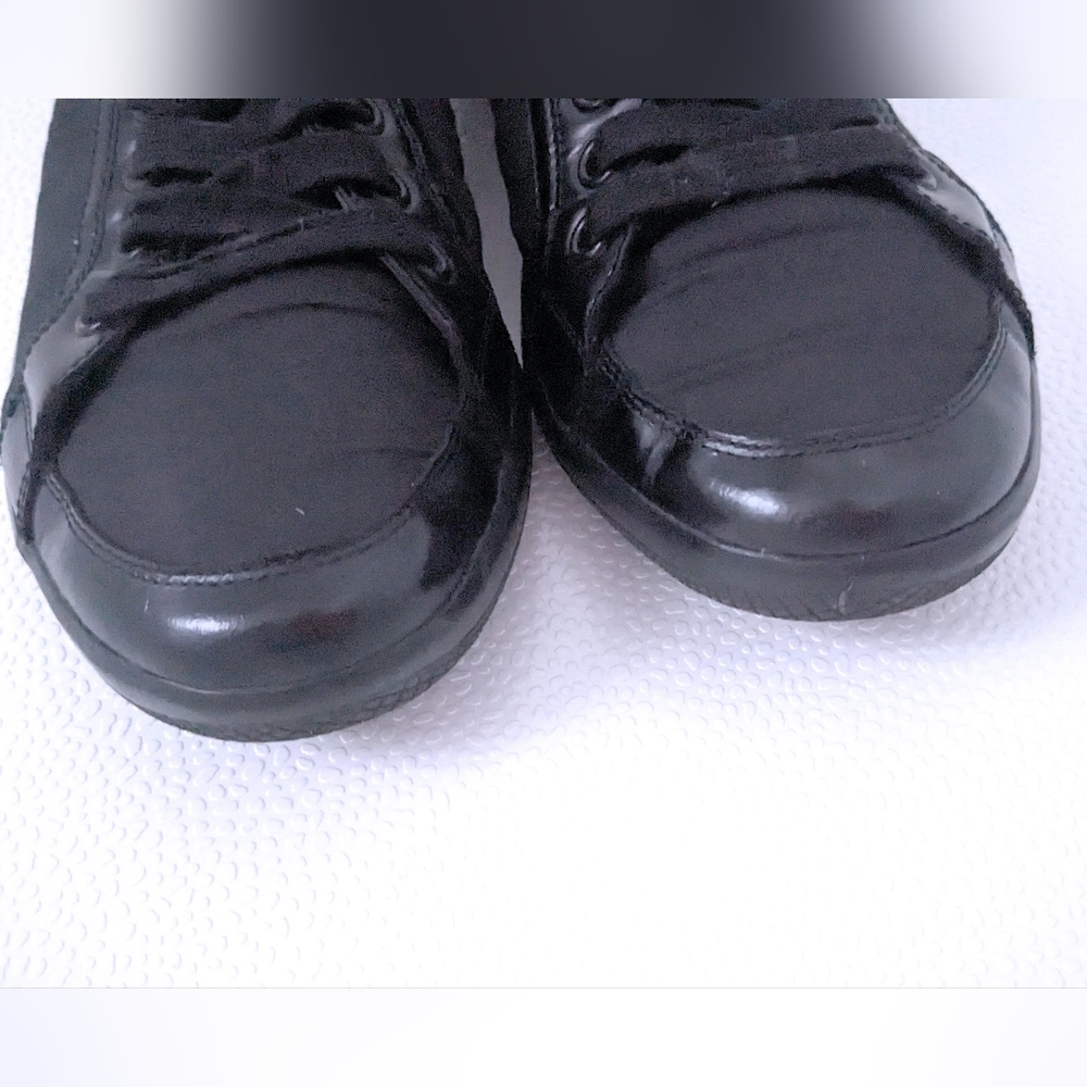 PRADA Men's black nylon leather sneakers - Picture 7 of 13